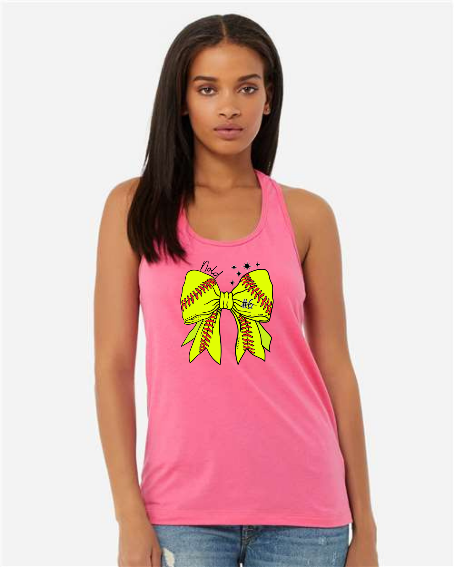 Softball Bow Name & Number