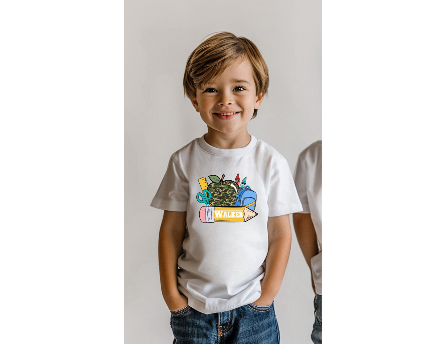 Custom Apple Name School Tee