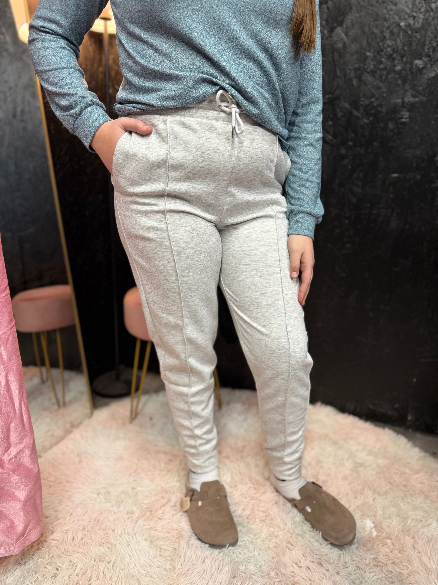 Zenana Soft Melange Round Neck Long Sleeve