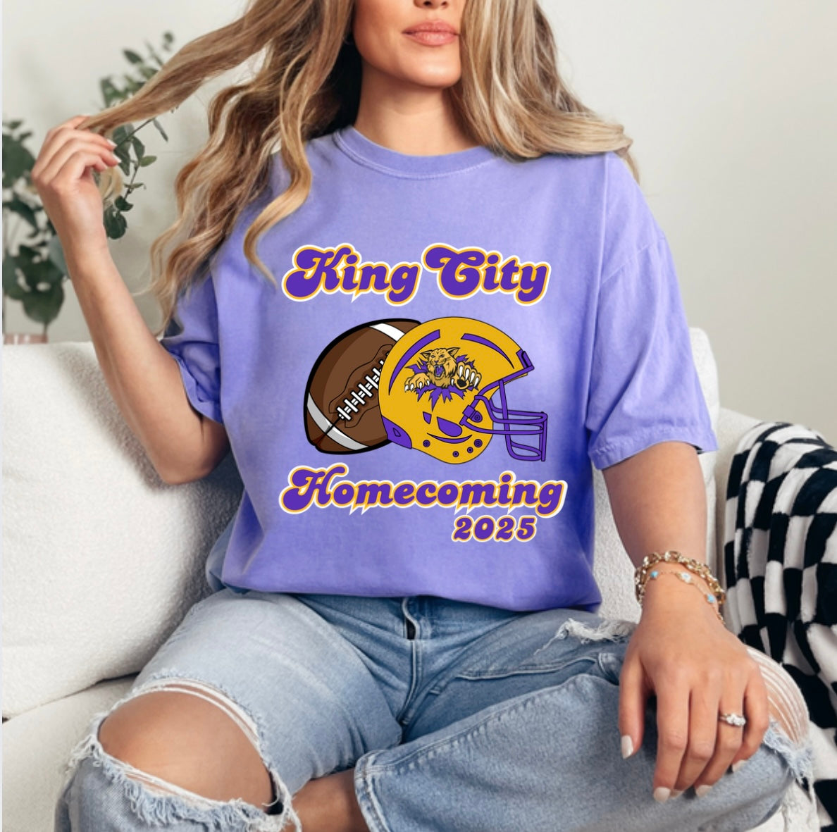 King City Homecoming Football & Helmet