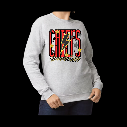 Chiefs Stars Racing Stripes Crewneck
