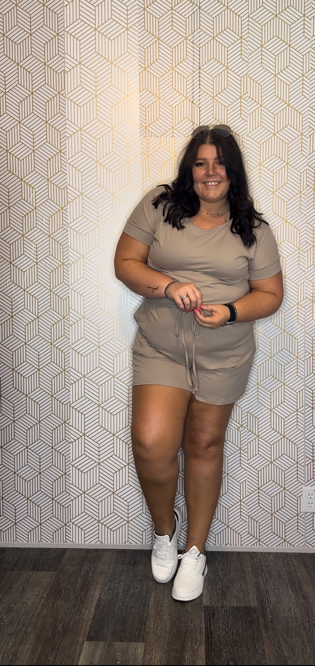 Ash Mocha Plus Romper