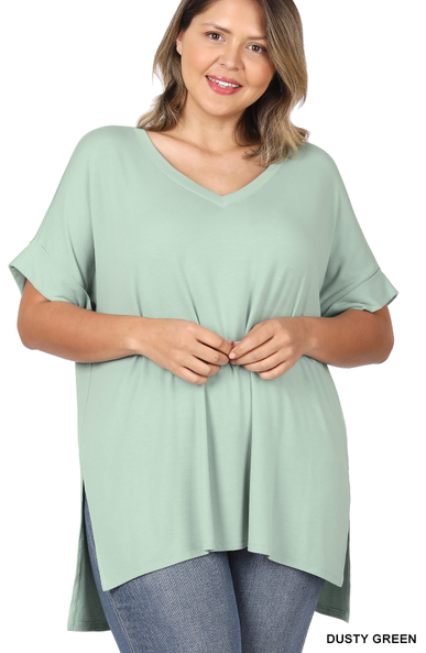 Dusty Green Oversized Tee