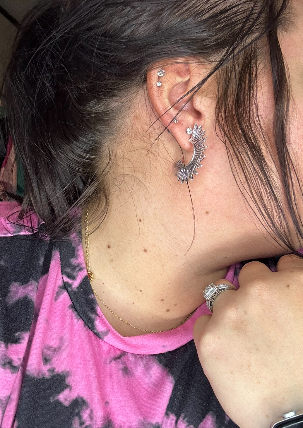 E+Y Pharoh Half Hoop Earrings