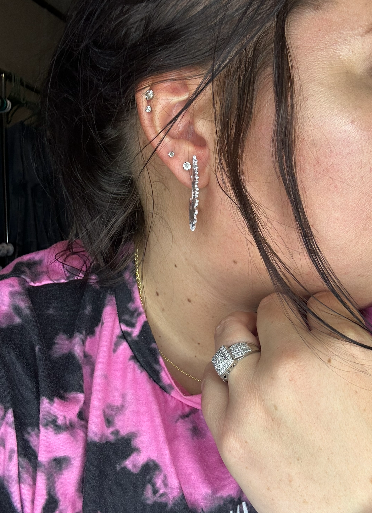 E+Y Pharoh Half Hoop Earrings