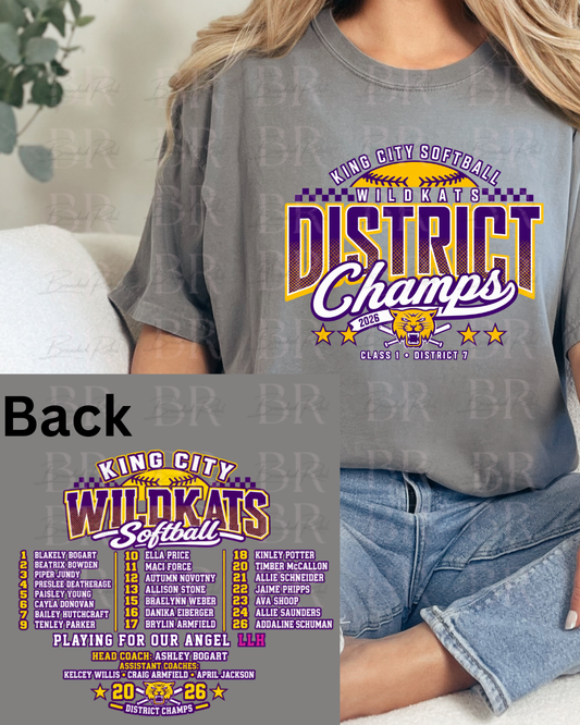 KC District Softball Champs
