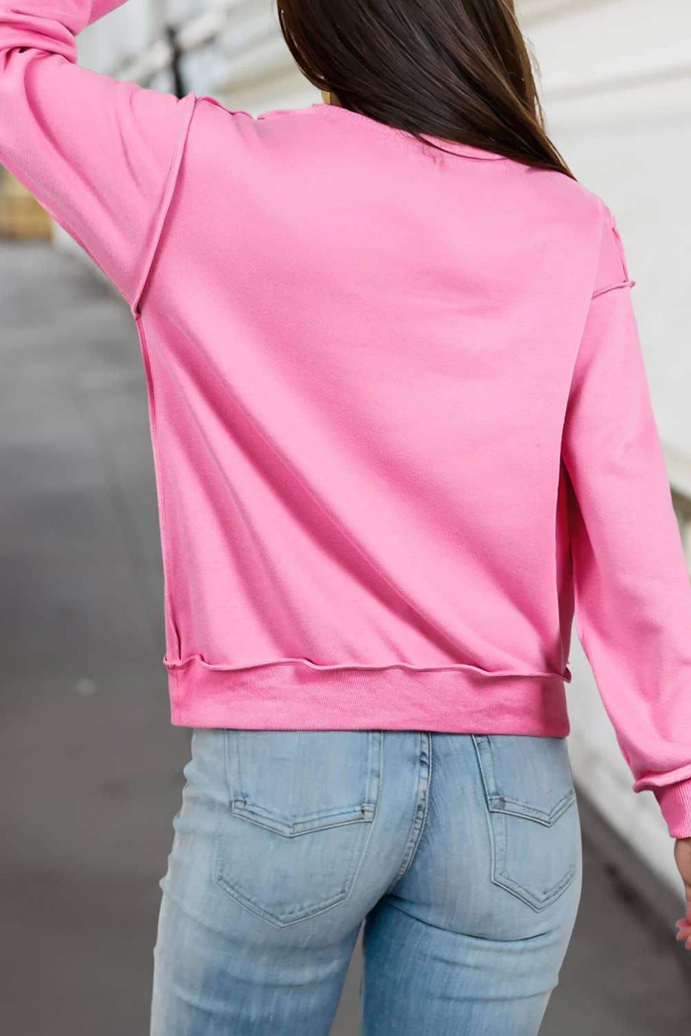 Reversible Oversized Mock Neck Sweatshirt | S-4X