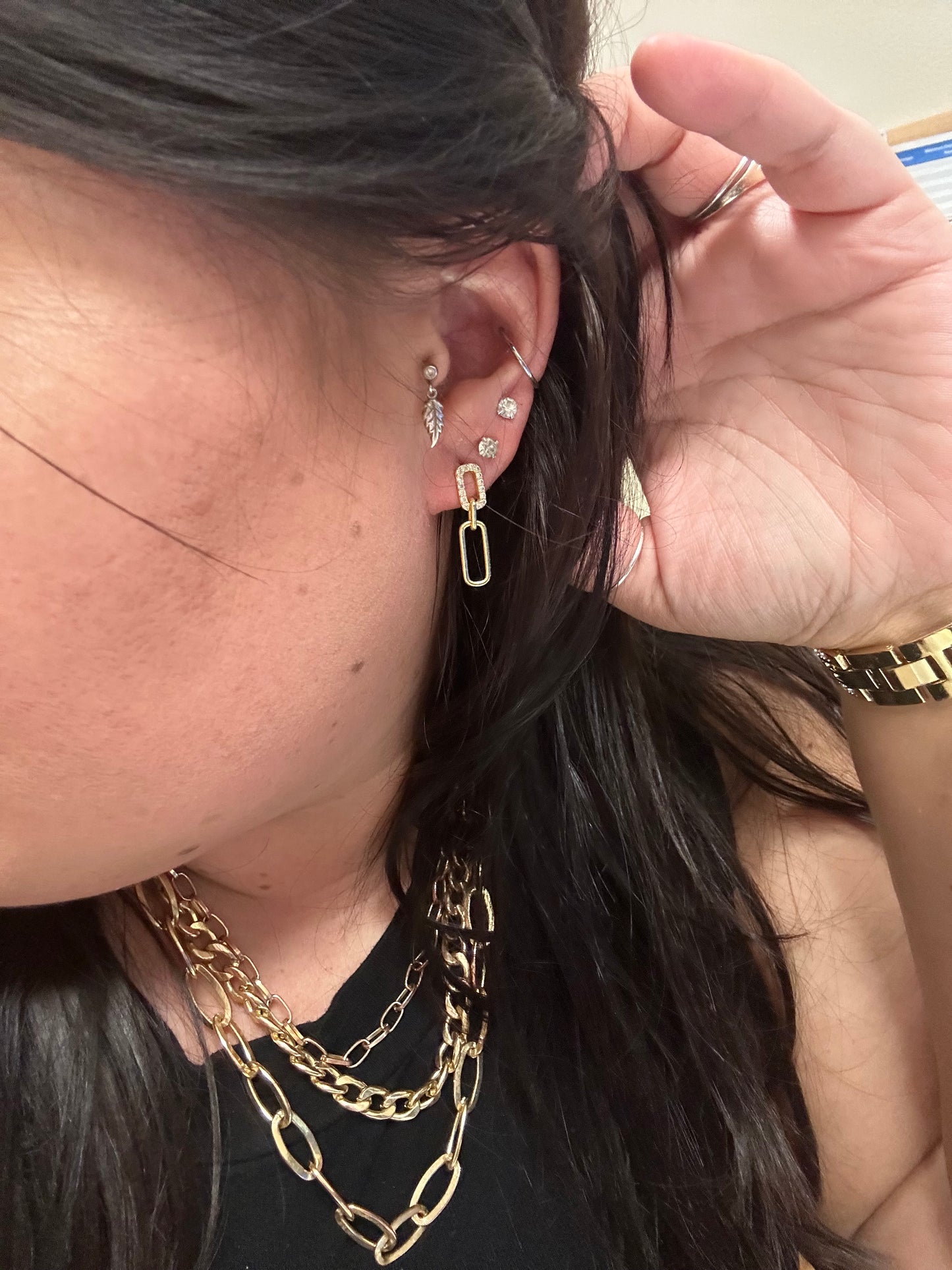 Ellison+Young Edge Dangle Earrings