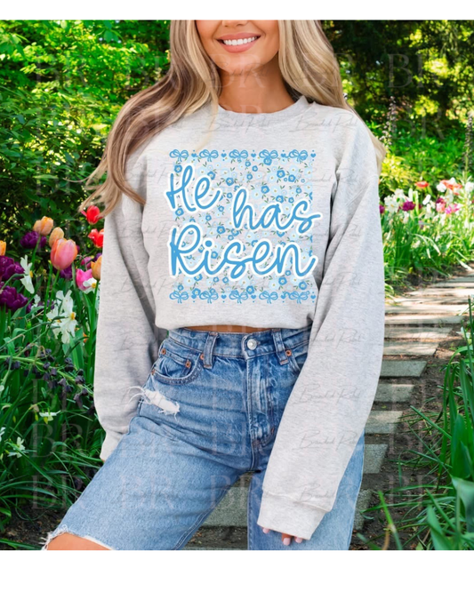 He Has Risen Floral Tee