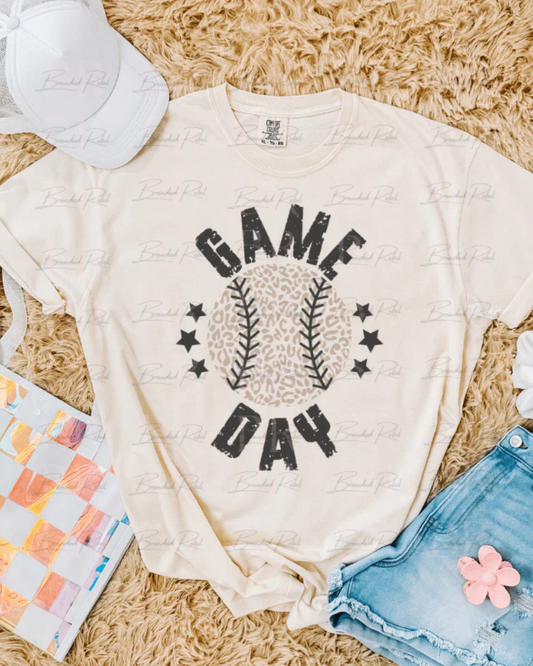 Game Day Leopard Softball