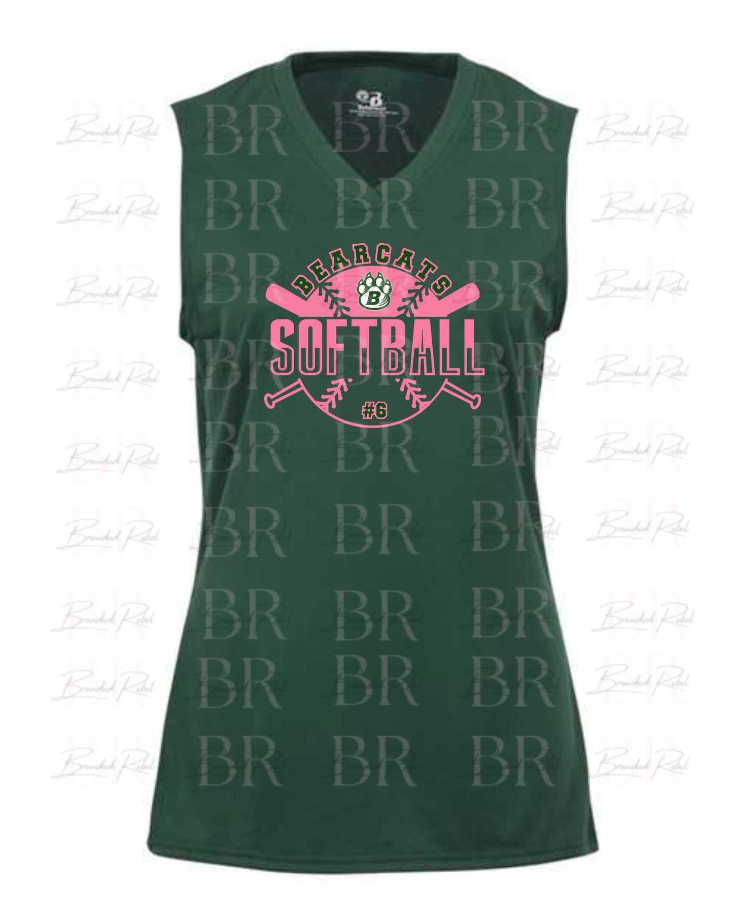 Bearcats Softball Number and Logo