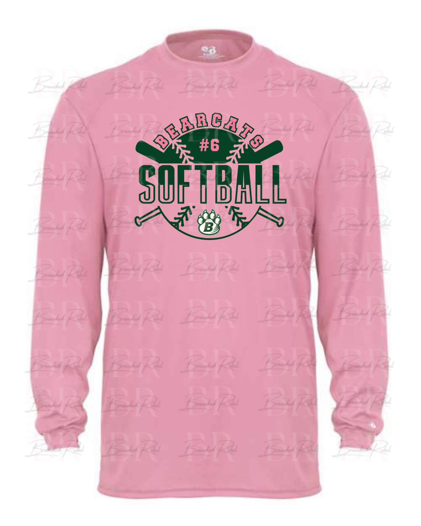 Bearcats Softball Number and Logo