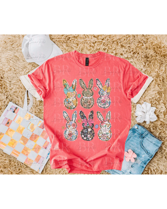 Floral Bunnies Tee