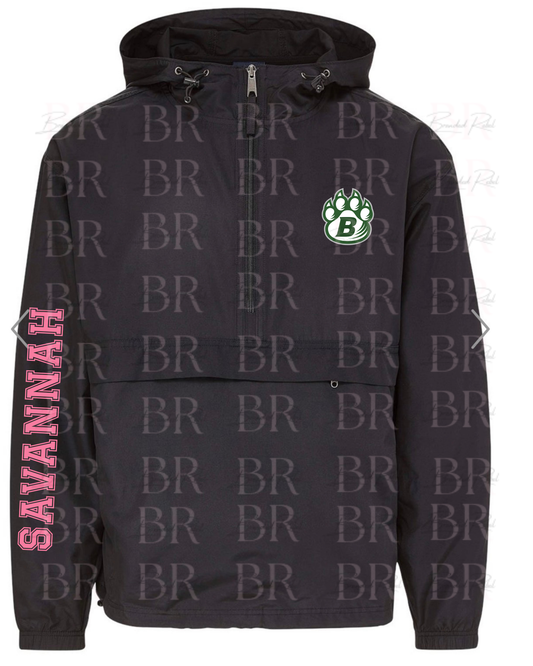 Bearcats 1/4 Zip Windbreaker