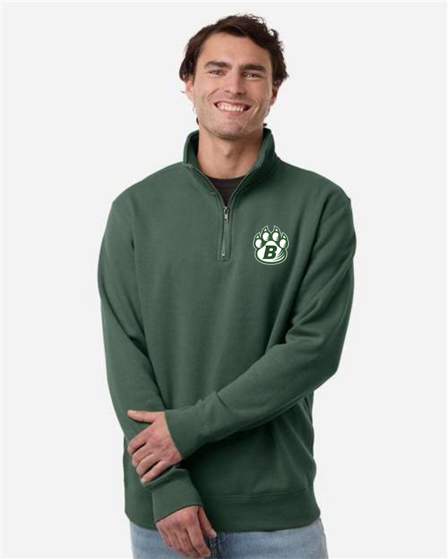Bearcats 1/4 Zip Left Chest Logo
