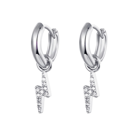 Retro Lightning Zircon Drop Earrings