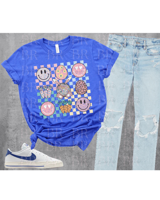 Easter Checkered Coquette Tee