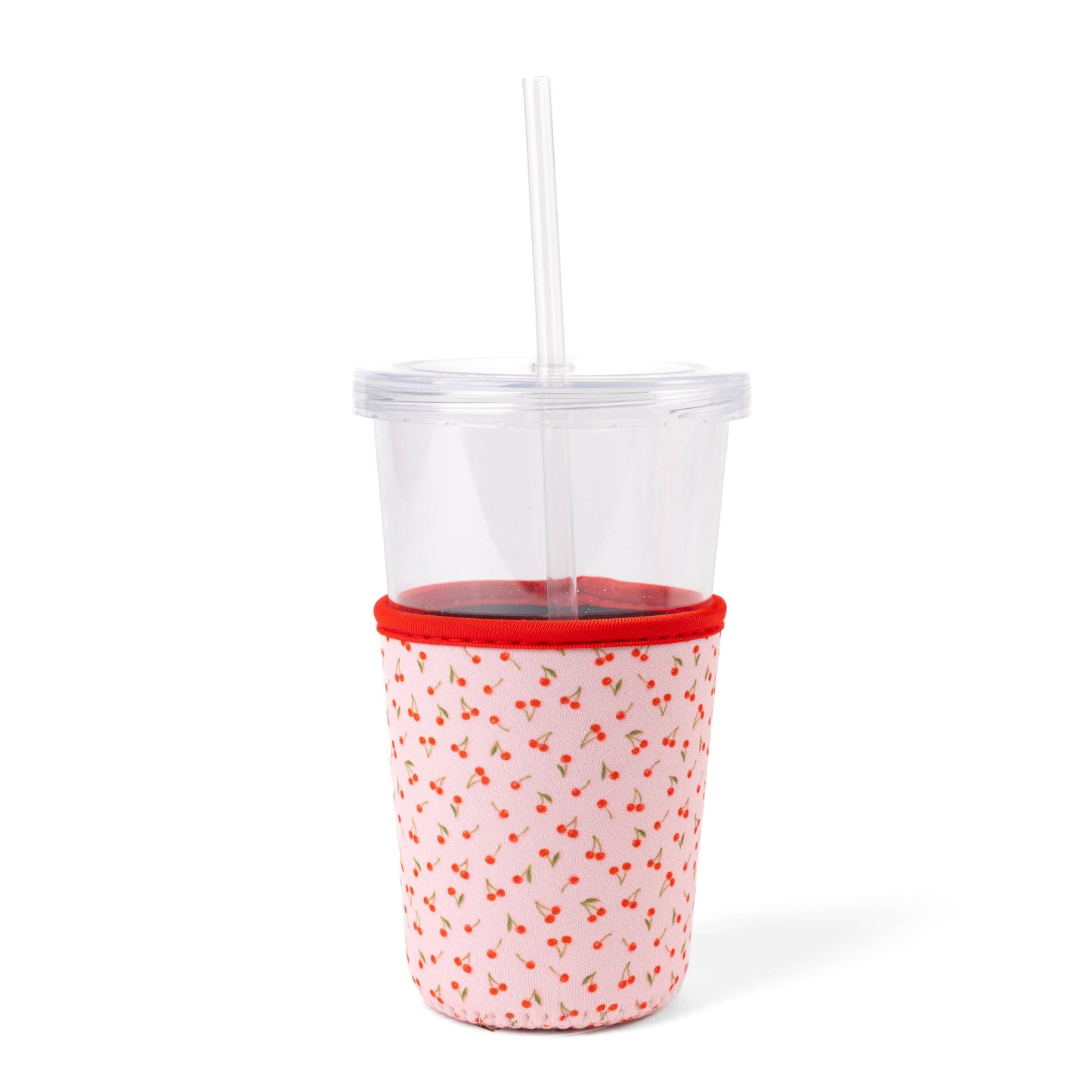 Painted Cherries Drink Sleeve, Coffee Koozie | Valentine's