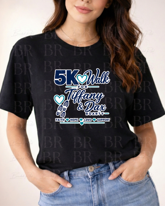 Tiffany & Dax Roarty 5k Shirts