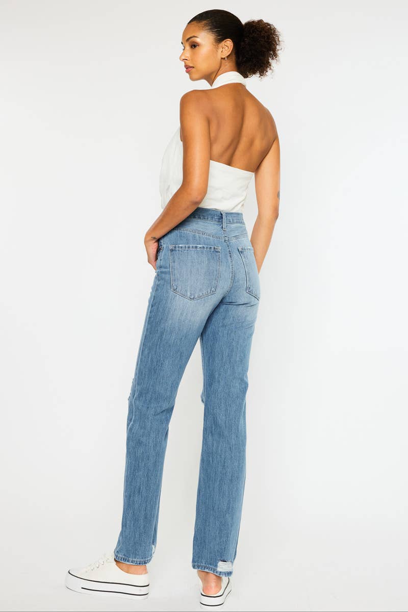 OPEN PACK HIGH RISE 90’S STRAIGHT JEANS-KC7404M