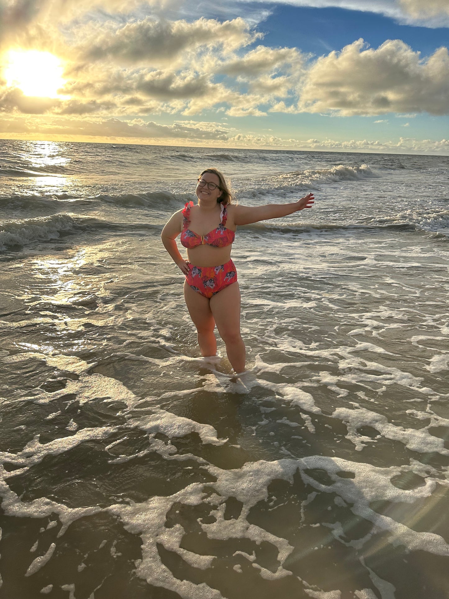 "Love Your Stripes" High Waist Bikini