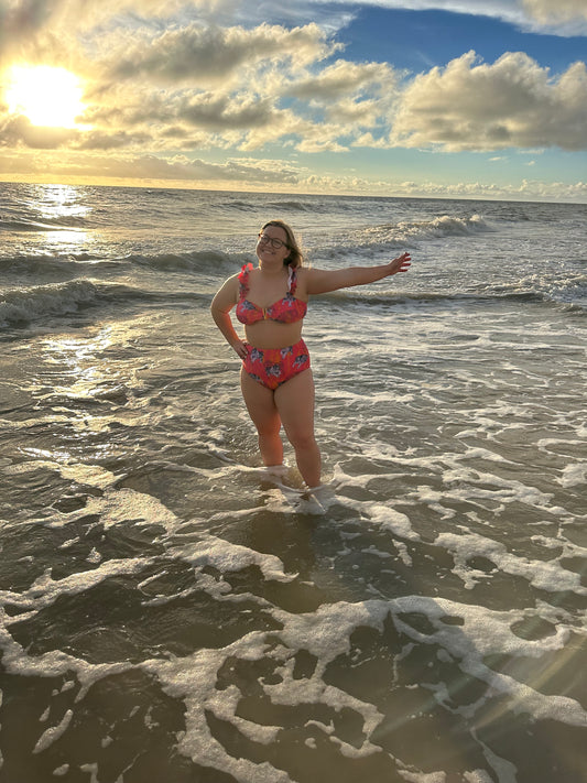 "Love Your Stripes" High Waist Bikini