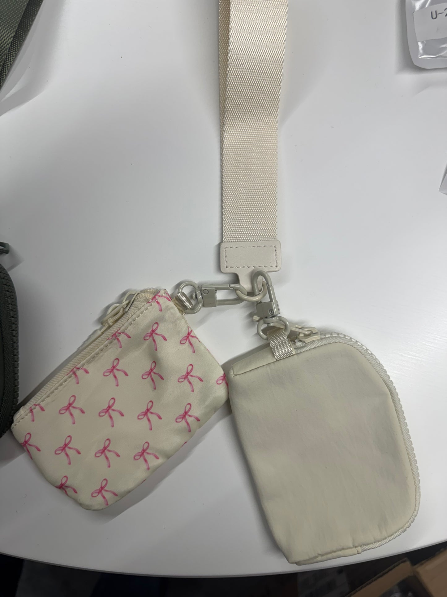 Zenana Dual Pouch Wristlet Keychain Wallet