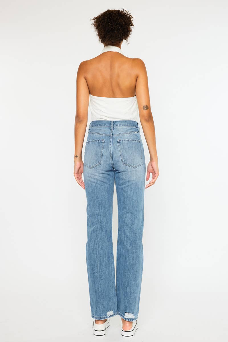 OPEN PACK HIGH RISE 90’S STRAIGHT JEANS-KC7404M
