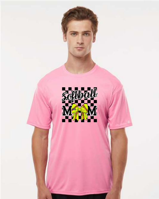Softball Mom Bow and Number