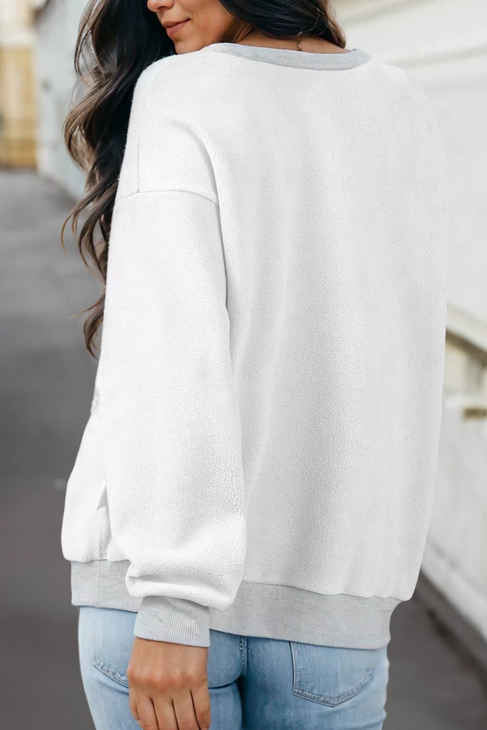 Reversible Oversized Mock Neck Sweatshirt | S-4X