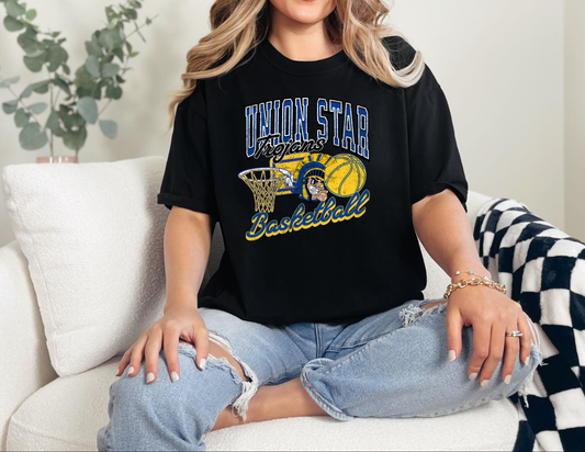 Vintage School Basketball Mascot