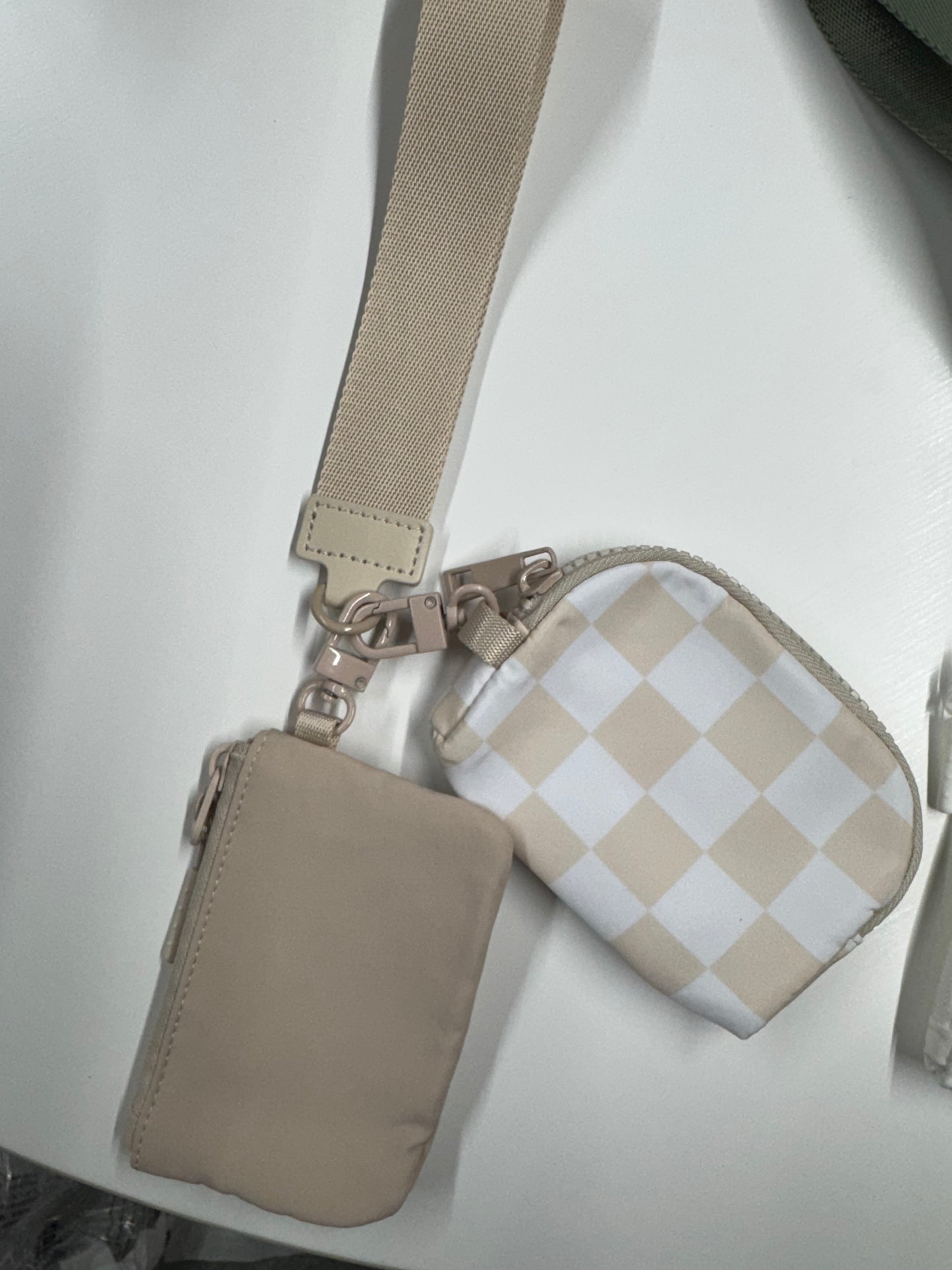 Zenana Dual Pouch Wristlet Keychain Wallet