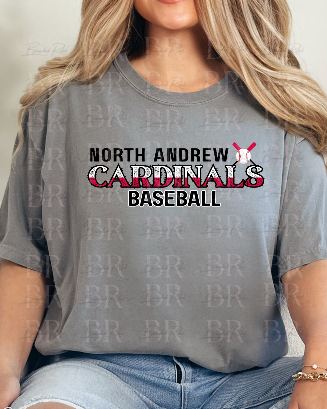 School Mascot 2 Tone Baseball Tee