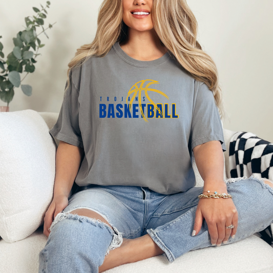 Mascot Basketball Lines Tee