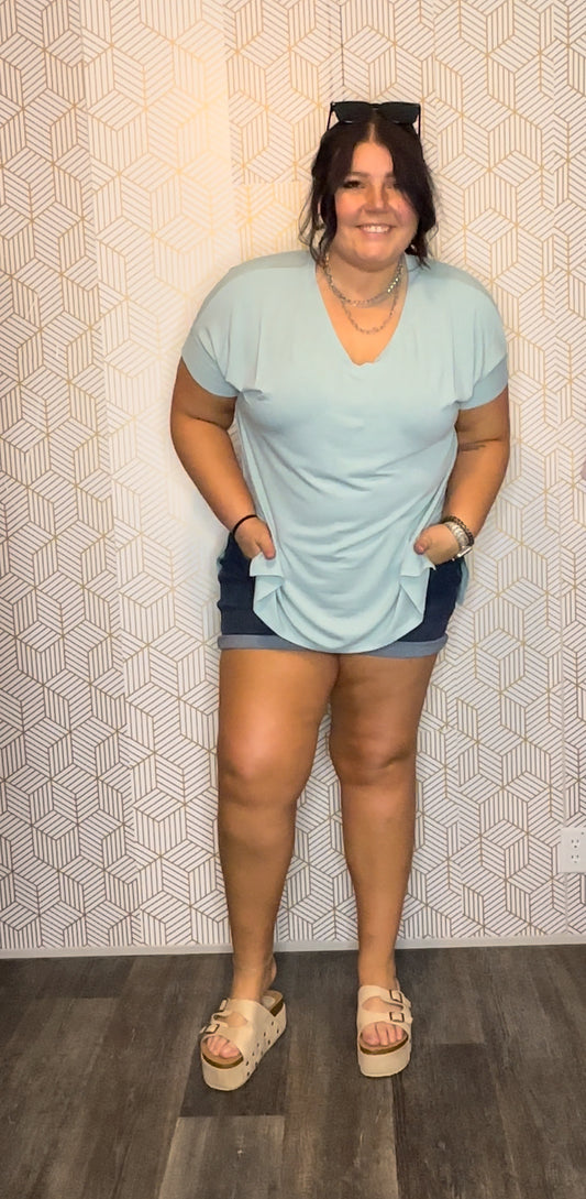 Dusty Green Oversized Tee
