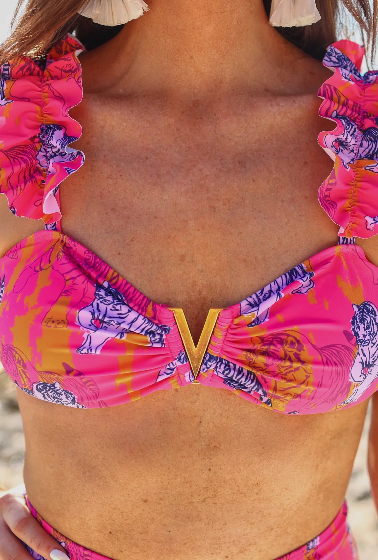 "Love Your Stripes" High Waist Bikini