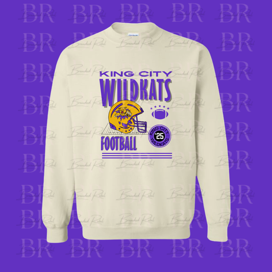 King City Wildkats Football Crewneck