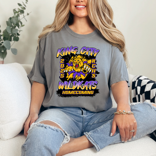 Two Tone Wildkats Homecoming Tee