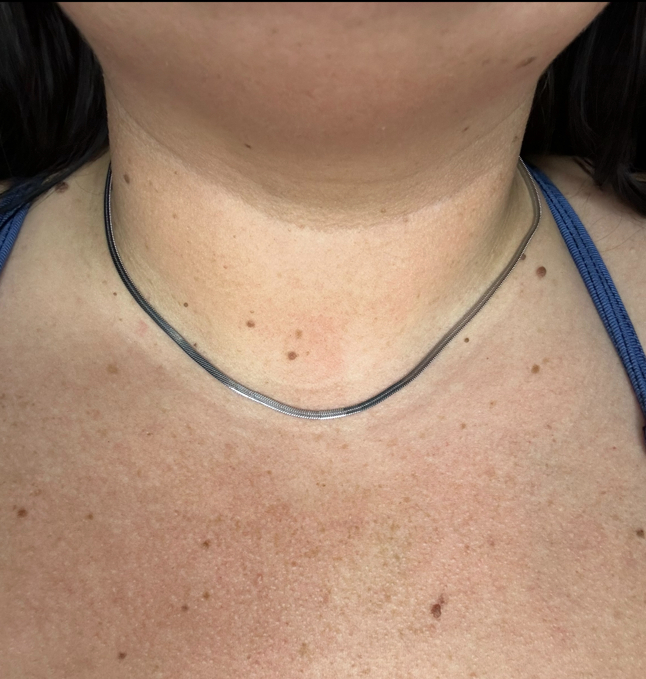 Dainty 2.5mm White Gold Plated Herringbone Snake Chain Necklace