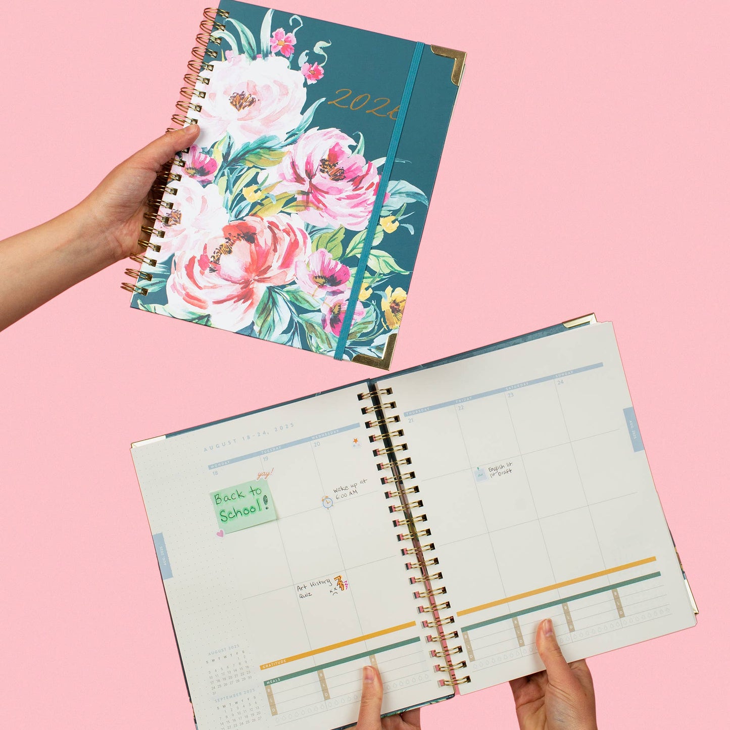 2026 Bella Flora Extra-Large Spiral Planner