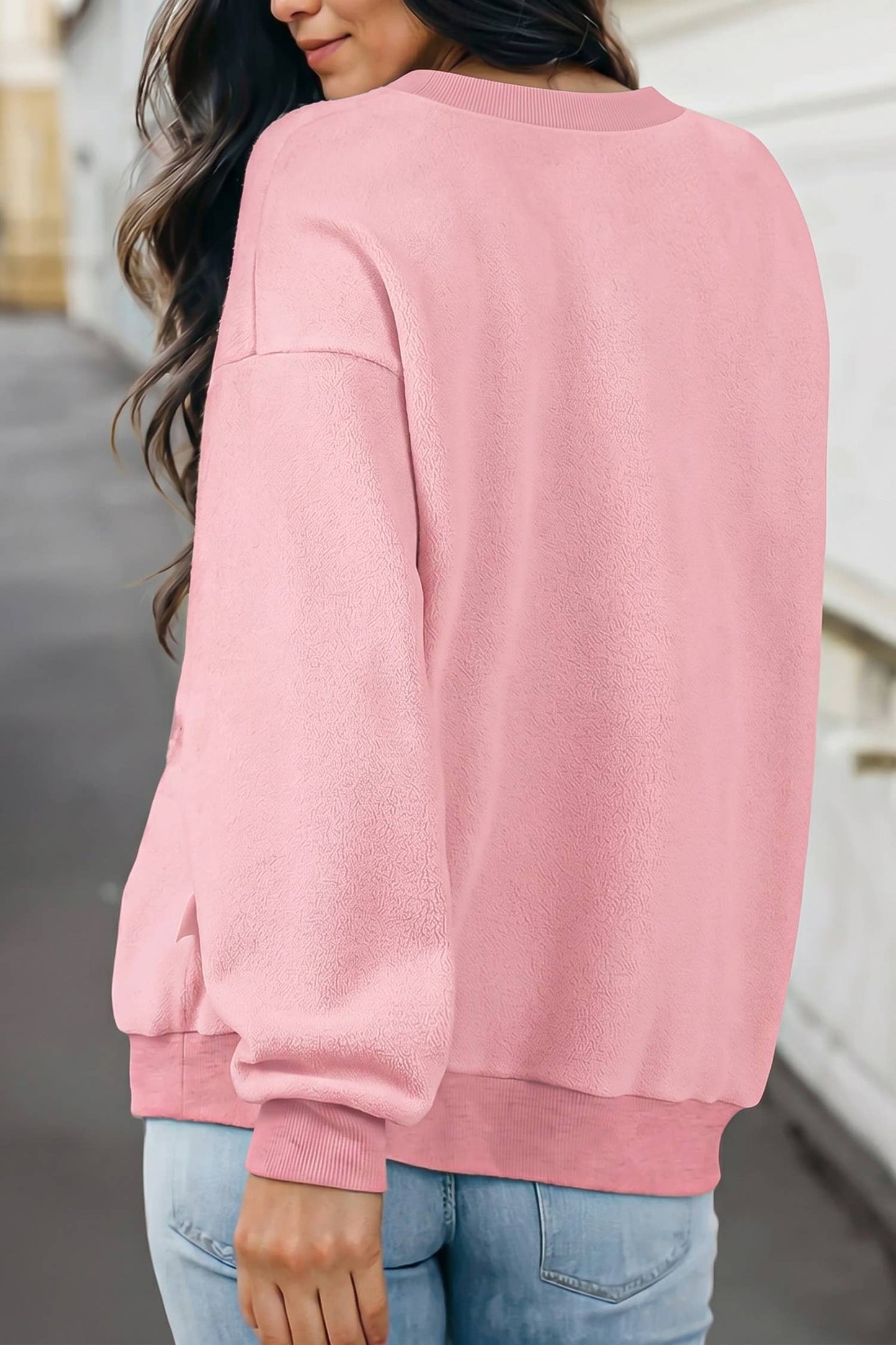 Reversible Oversized Mock Neck Sweatshirt | S-4X