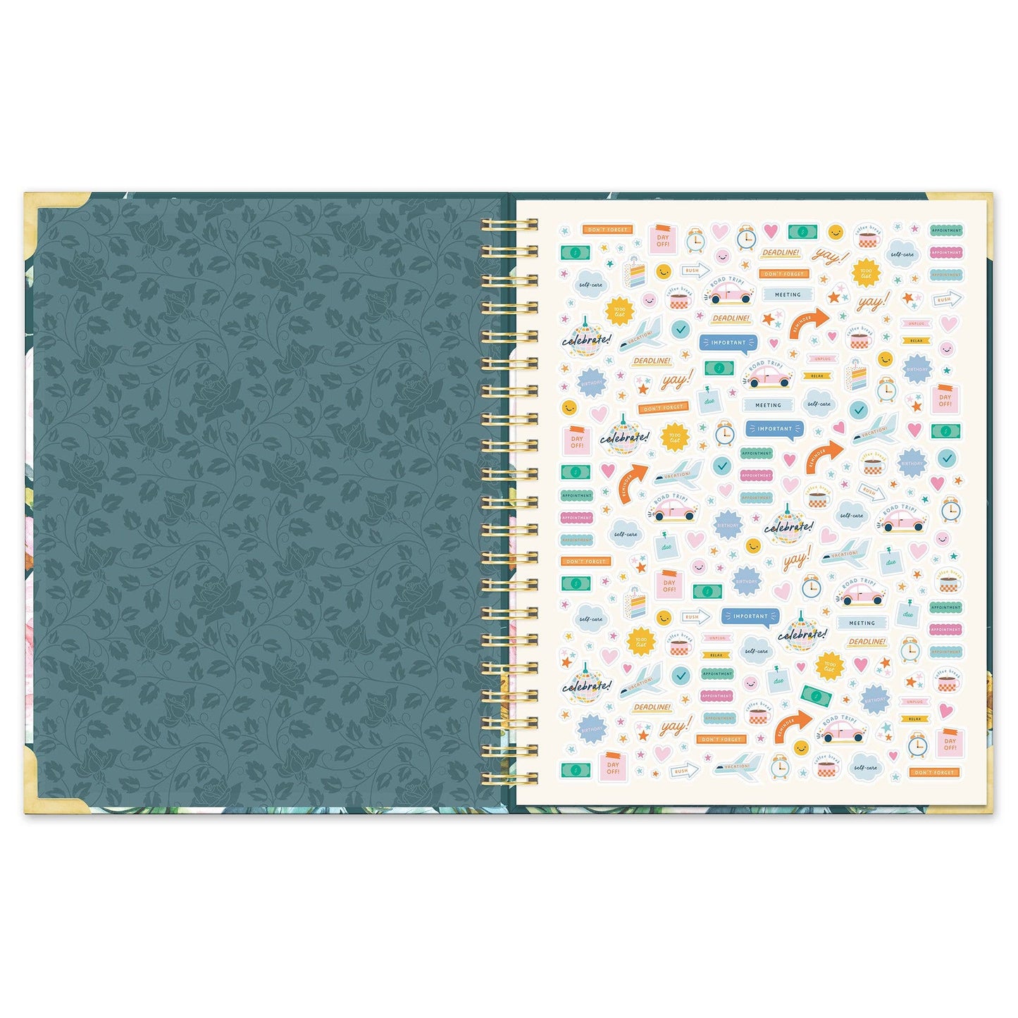 2026 Bella Flora Extra-Large Spiral Planner