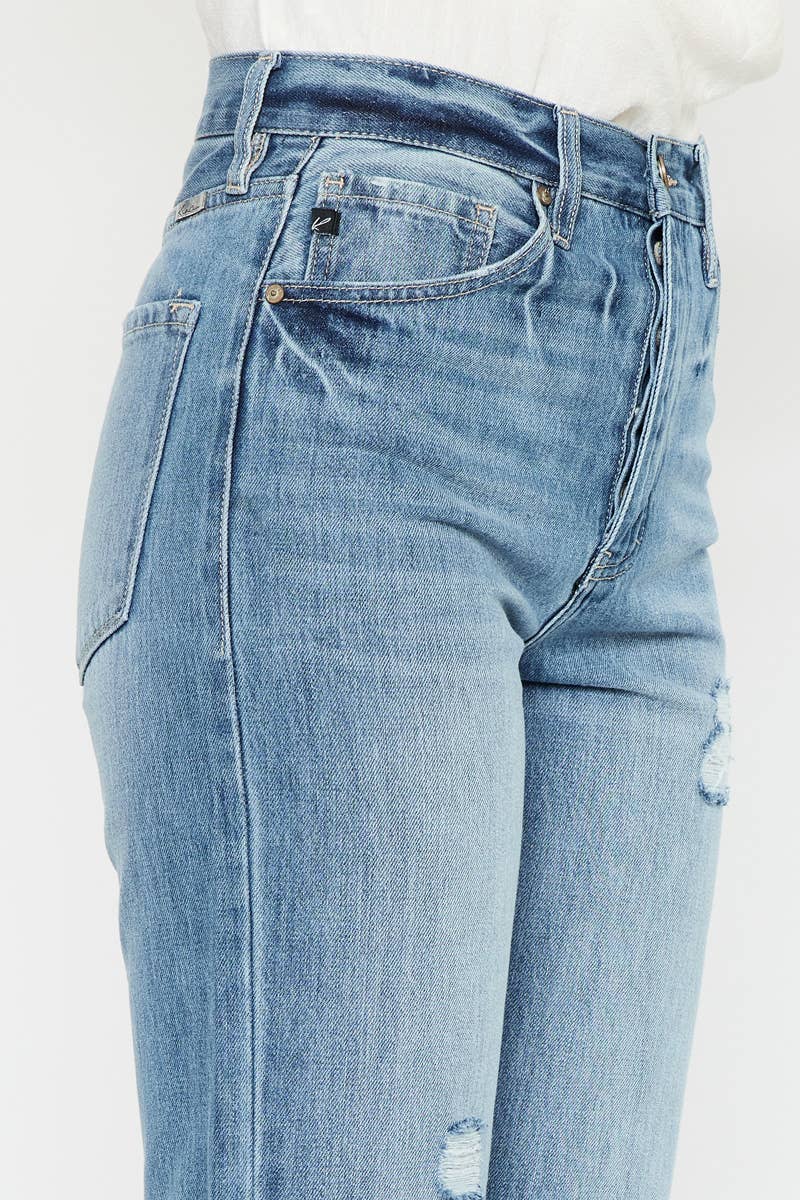 OPEN PACK HIGH RISE 90’S STRAIGHT JEANS-KC7404M