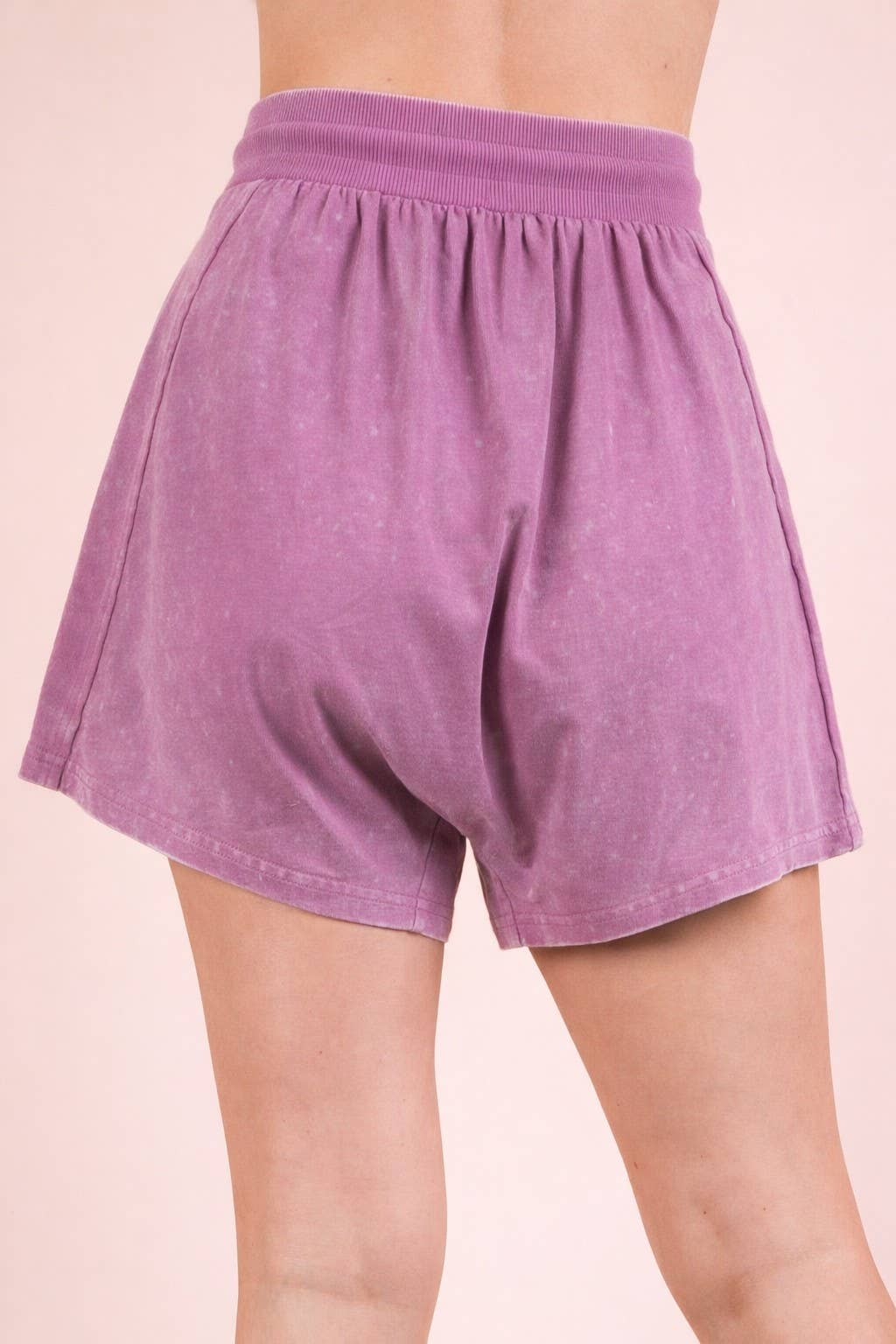NP70771-Mineral Washed Comfy Baggy Shorts